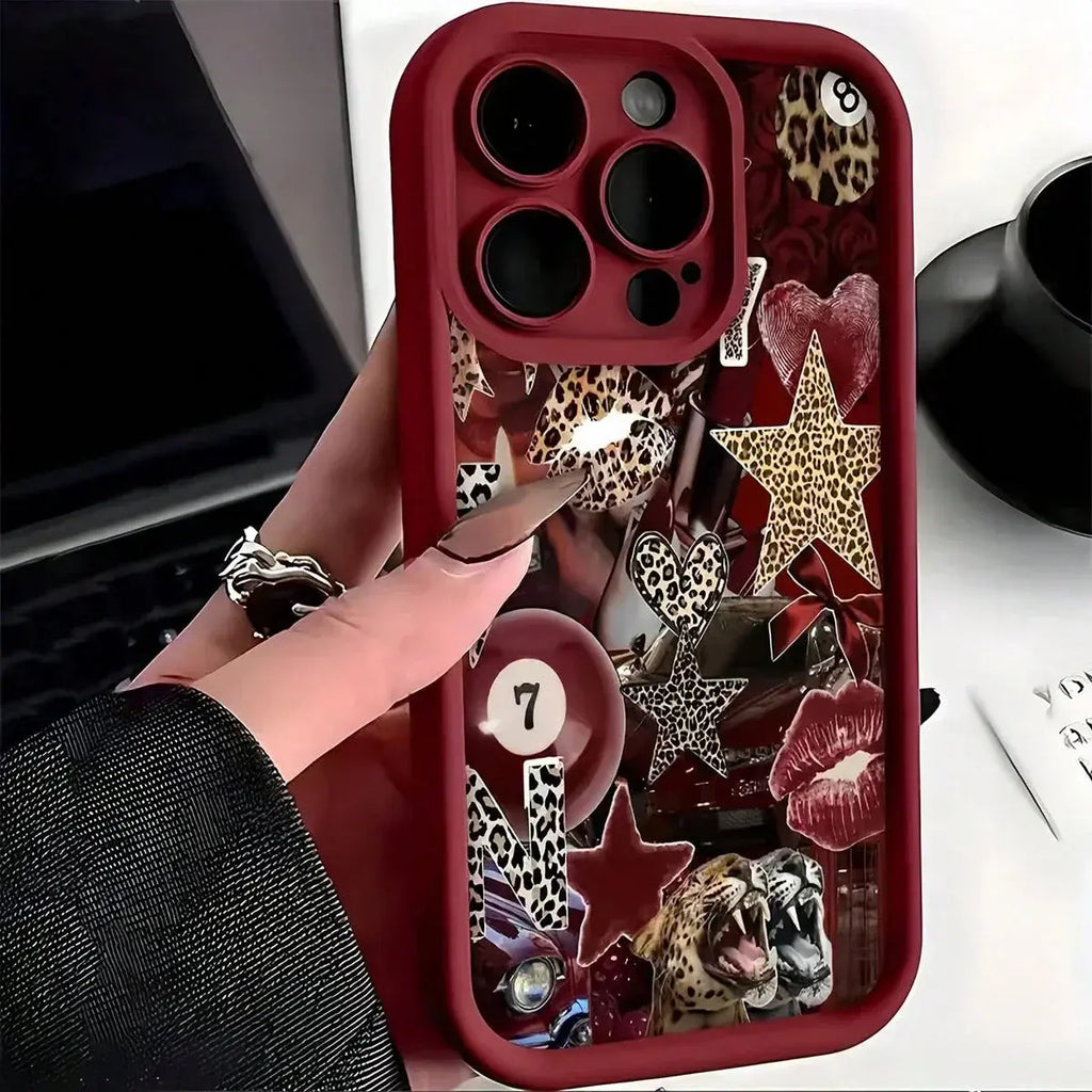 ROUGE ICON Phone Case showing precise cutouts for buttons and camera
